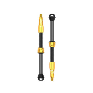 Lezyne Tubeless Valves Lezyne CNC TLR Tubeless Valve Pro 60mm Gold Pair