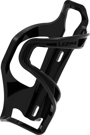 Lezyne Water Bottle Cages Lezyne Flow SL Water Bottle Cage - Left Side Entry Enhanced Graphics Black