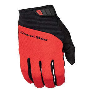 Lizard Skins Full Finger Gloves Lizard Skins Monitor Traverse Full Finger Gloves Crimson Red XS Pair