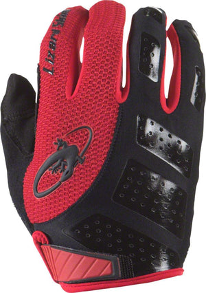 Lizard Skins Gloves and Liners Medium / Jet Black/Crimson Lizard Skins Monitor SL Gloves - Full Finger