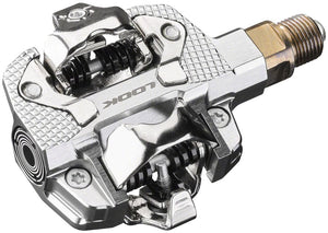 LOOK Pedals LOOK X-TRACK Dual Power Pedals - Dual Sided Clipless Chromoly  9/16" Silver