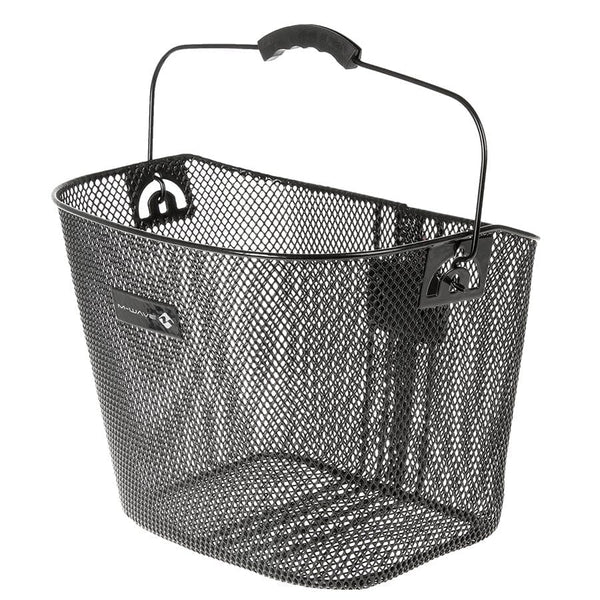 M-Wave Baskets and Accessories M-Wave BA-F Clip Stem Basket Front 33.5x22.5x25.5cm Black