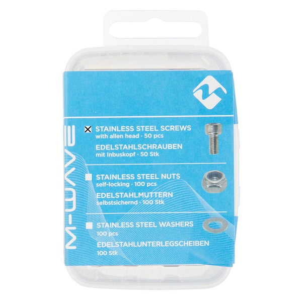 M-Wave Bottle Cages and Parts M-Wave Hex Bolts M5 x 12mm 50pcs
