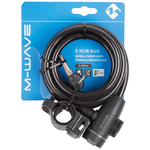 M-Wave Cable Locks Key M-Wave S 10.18 Cable Lock 10mm 10x1800mm