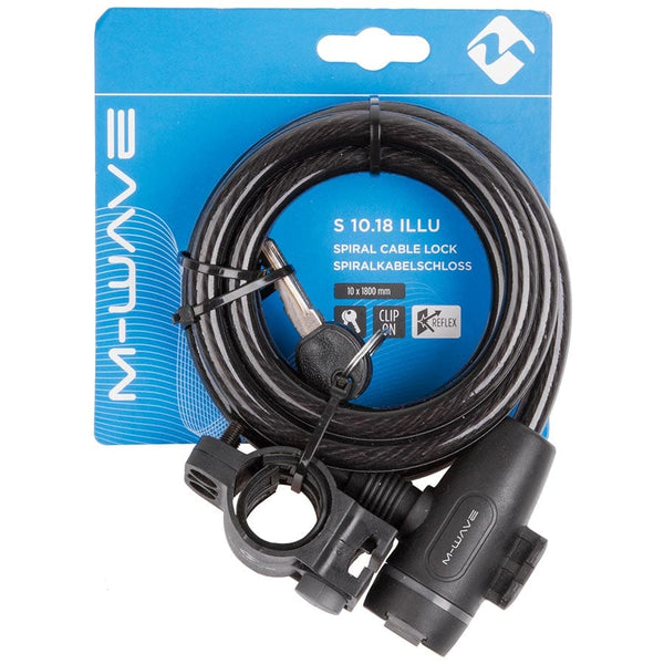 M-Wave Cable Locks Key M-Wave S 10.18 Cable Lock 10mm 10x1800mm