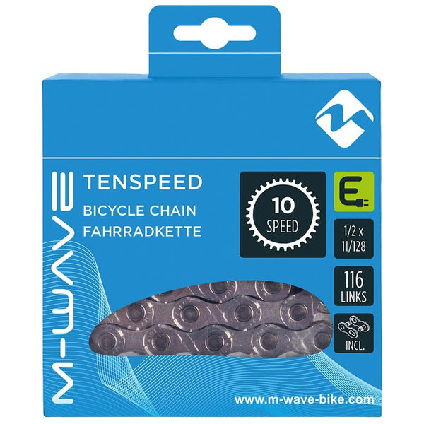 M-Wave Chains M-Wave Tenspeed E Chain Speed: 10 11/128'' Links: 116 Silver