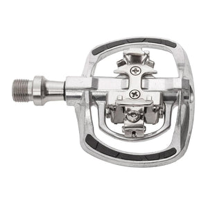 M-Wave Dual Sided Clipless-Regular Pedals M-Wave DRAG-T1 Dual Sided Pedals Body: Aluminum Spindle: Cr-Mo 9/16'' Silver Pair