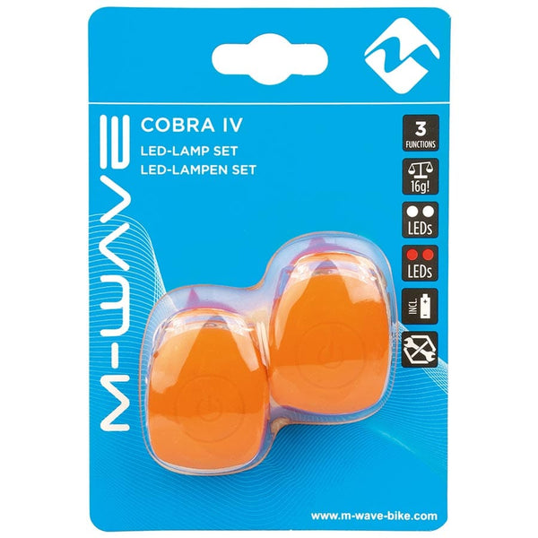 M-Wave Lights M-Wave Cobra IV Light Set Orange