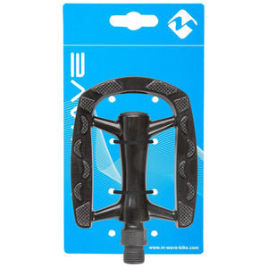 M-Wave Recreational Pedals M-Wave Steady-A7 Pedals Body: Aluminum Spindle: Boron Steel 9/16'' Black Pair