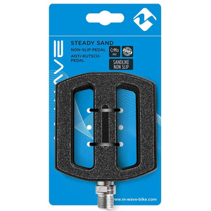 M-Wave Recreational Pedals M-Wave Steady Sand Pedals Body: Aluminum Spindle: Cr-Mo 9/16'' Black Pair