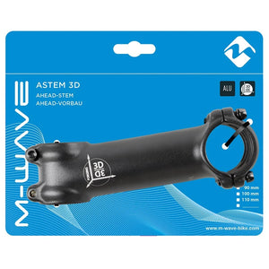 M-Wave Threadless Stems 100Mm / ±7° M-Wave Astem 3D Stem Diameter: 31.8mm Steerer: 1-1/8'' - Black