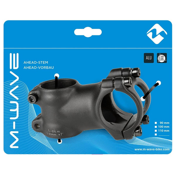 M-Wave Threadless Stems 60Mm M-Wave ST-M3.1 Stem Diameter: 28.6mm, Steerer: 1-1/8'' ±7° Black