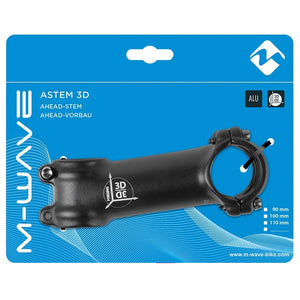 M-Wave Threadless Stems 90Mm / ±7° M-Wave Astem 3D Stem Diameter: 31.8mm Steerer: 1-1/8'' - Black
