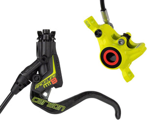 Magura Disc Brake & Lever Magura MT8 Raceline Disc Brake Lever - Front Rear Hydraulic Post Mount BLK/Neon YLW