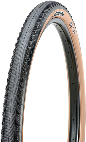 Maxxis Tires Maxxis Receptor Tire - 650b x 47 Tubeless Folding Black/Dark Tan Dual EXO