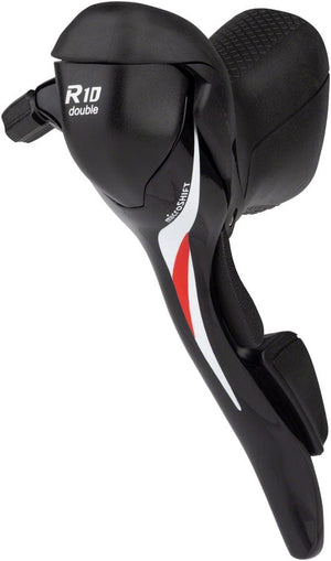 microSHIFT Brake/Shift Lever - Drop Bar Double / Black microSHIFT R10 Left Drop Bar Shift Lever - Shimano Compatible