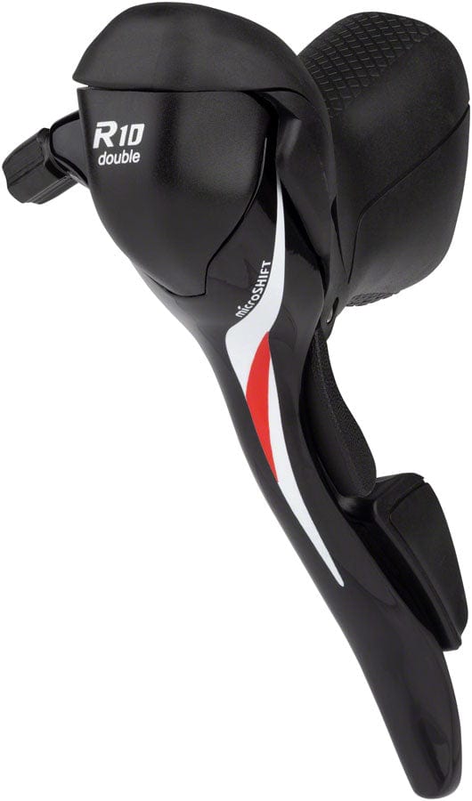microSHIFT Brake/Shift Lever - Drop Bar Double / Black microSHIFT R10 Left Drop Bar Shift Lever - Shimano Compatible