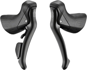 microSHIFT Brake/Shift Lever Drop Bar Pair microSHIFT Sword Black Drop Bar Shifter/Brake Lever Set - 1 x 9-Speed Black