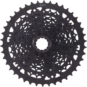 microSHIFT Cassettes and Cogs 11-42T / Alloy Large Cog microSHIFT ADVENT Cassette - 9 Speed 11-42t Black ED Coated Alloy Large Cog