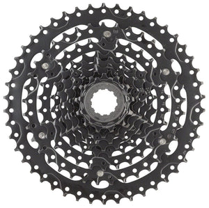 microSHIFT Cassettes and Cogs 11-46T / Hardened Steel microSHIFT ADVENT Cassette - 9 Speed 11-42t Black ED Coated Alloy Large Cog