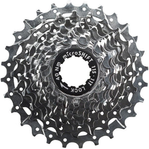 microSHIFT Cassettes and Cogs microSHIFT H11 Cassette - 11 Speed 11-28t Silver Chrome Plated
