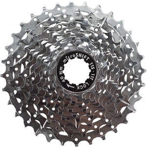 microSHIFT Cassettes and Cogs microSHIFT H11 Cassette - 11 Speed 11-32t Silver Chrome Plated