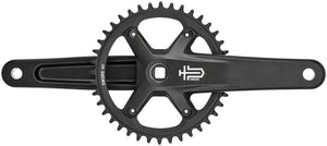microSHIFT Cranksets and Arms 165Mm / 40T microSHIFT Sword BLK 1x Crankset - 9/10-Speed 110 Asym BCD JIS Square Taper Spindle Interface, Black