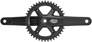 microSHIFT Cranksets and Arms 170Mm / 42T microSHIFT Sword BLK 1x Crankset - 9/10-Speed 110 Asym BCD JIS Square Taper Spindle Interface, Black