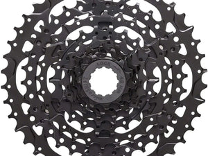 microSHIFT Drivetrain microSHIFT Acolyte Cassette - 8 Speed, 12-42t, Black, ED Coated,CS-H083 12-42