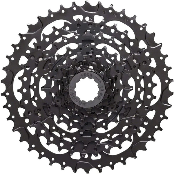 microSHIFT Drivetrain microSHIFT Acolyte Cassette - 8 Speed, 12-42t, Black, ED Coated,CS-H083 12-42