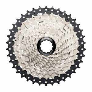 microSHIFT Drivetrain microSHIFT Sword Cassette - 10-Speed, 11-38t, Alloy Spider, Satin Nickel