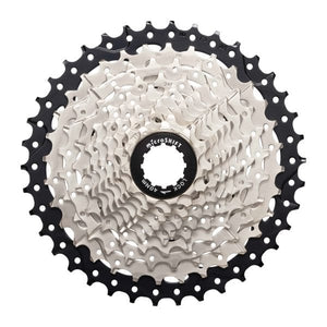 microSHIFT Drivetrain microSHIFT Sword Cassette - 10 Speed, 11-38t, Full Steel Construction, Satin Nickel