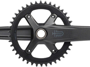 microSHIFT Drivetrain microSHIFT Sword 1x Crankset - 170mm, 10-Speed, 42t, 110 Asym BCD,  24mm Spindle, Black