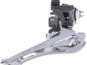 microSHIFT Drivetrain microSHIFT Sword Front Derailleur - 10-Speed, Double, 46-52t Max Ring, Braze-On, Sword Compatible, FD-G7020-F