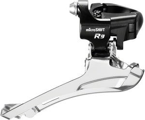 microSHIFT Front Derailleurs and Parts microSHIFT R9-B Double Front Derailleur - 9-Speed Double 46-52t Max Band Clamp Shimano Road Compatible