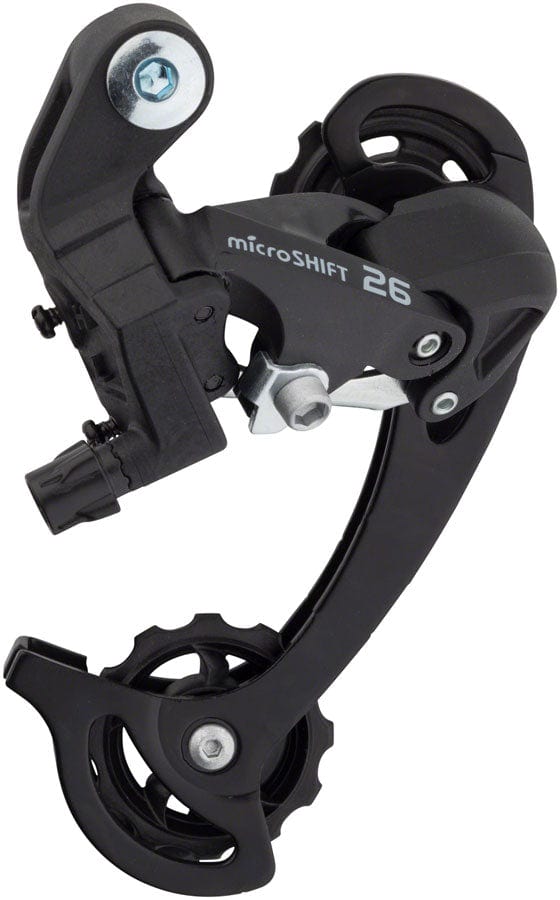 microSHIFT Rear Derailleurs Long microSHIFT M26 Rear Derailleur - 7/8 Speed, Black