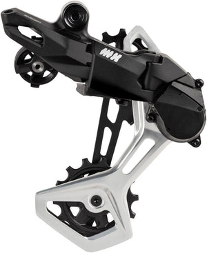 microSHIFT Rear Derailleurs microSHIFT Advent MX Pro Rear Derailleur - 10/11-Speed Clutched Repairable Aluminum Medium Cage 50t Max BLK/Silver