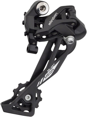microSHIFT Rear Derailleurs microSHIFT XLE Rear Derailleur - 10 Speed Long Cage Black