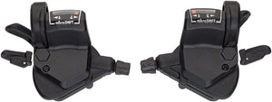 microSHIFT Shifters 7-Speed microSHIFT Mezzo Thumb-Tap Shifters - Shimano Compatible
