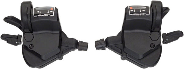 microSHIFT Shifters 7-Speed microSHIFT Mezzo Thumb-Tap Shifters - Shimano Compatible