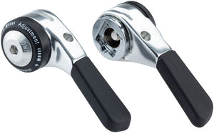 microSHIFT Shifters 8-Speed microSHIFT Down Tube Shifter Set 8-Speed Double/Triple Shimano Compatible Silver
