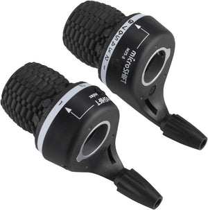 microSHIFT Shifters 8-Speed / MS25 microSHIFT MS25-8 Twist Shifter Set 8-Speed Triple Shimano Compatible