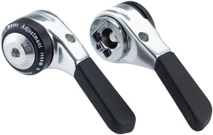 microSHIFT Shifters 9-Speed microSHIFT Down Tube Shifter Set 8-Speed Double/Triple Shimano Compatible Silver