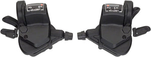 microSHIFT Shifters 9-Speed microSHIFT Mezzo Thumb-Tap Shifters - Shimano Compatible