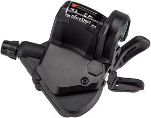 microSHIFT Shifters microSHIFT Mezzo Left Thumb-Tap Shifter Triple Optical Gear Indicator Shimano Compatible