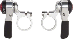 microSHIFT Shifters microSHIFT Thumb Shifter Set 10-Speed Road Double/Triple Shimano Compatible Silver