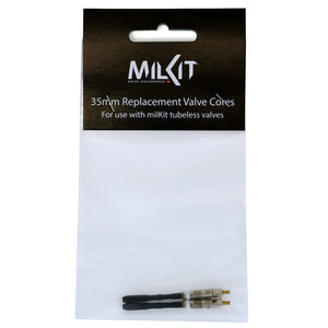 MilKit Tubeless Valves 35Mm MilKit Replacement Valve Cores, Presta