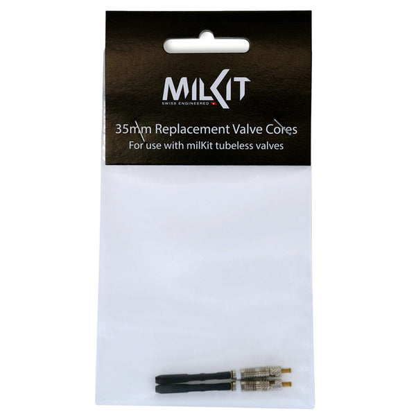 MilKit Tubeless Valves 35Mm MilKit Replacement Valve Cores, Presta