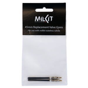 MilKit Tubeless Valves 45Mm MilKit Replacement Valve Cores, Presta