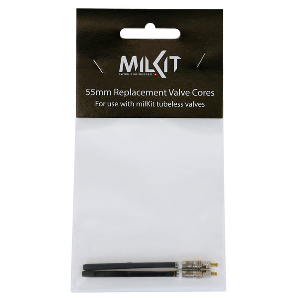 MilKit Tubeless Valves 55Mm MilKit Replacement Valve Cores, Presta